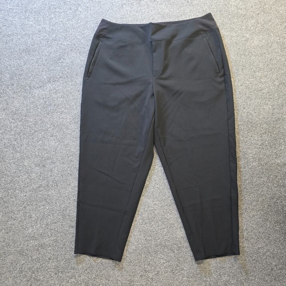 Athleta Pants Women Size 18 Black Joggers Pockets Stretch Pull On Capsule Casual